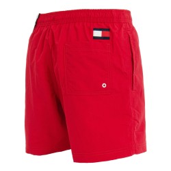  Mittellange Slim Fit Badeshorts mit Flag - rot - TOMMY HILFIGER UM0UM02048-XLG 