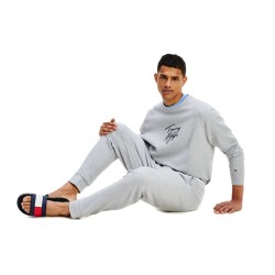  Jogging en coton bio à logo - gris - TOMMY HILFIGER UM0UM01769-P6S 