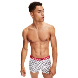  Boxer aderenti con loghi all over - bianco - TOMMY HILFIGER UM0UM02181-0NR 