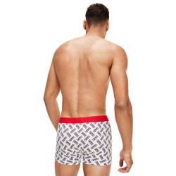  Boxer aderenti con loghi all over - bianco - TOMMY HILFIGER UM0UM02181-0NR 