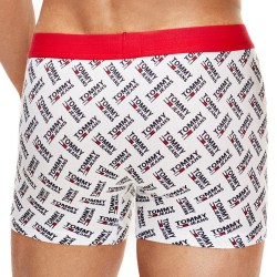  Boxer aderenti con loghi all over - bianco - TOMMY HILFIGER UM0UM02181-0NR 