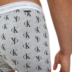  Boxer aderenti - CK One staggered logo grigio - CALVIN KLEIN NB2216A-SL4 