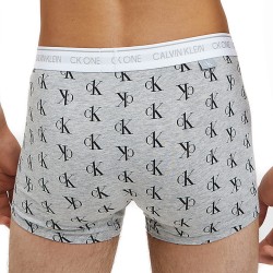  Boxer aderenti - CK One staggered logo grigio - CALVIN KLEIN NB2216A-SL4 