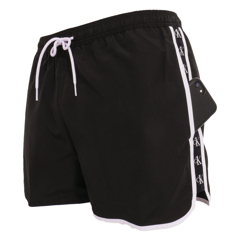  Shorts de natación negro runner - CALVIN KLEIN KM0KM00555-BEH 