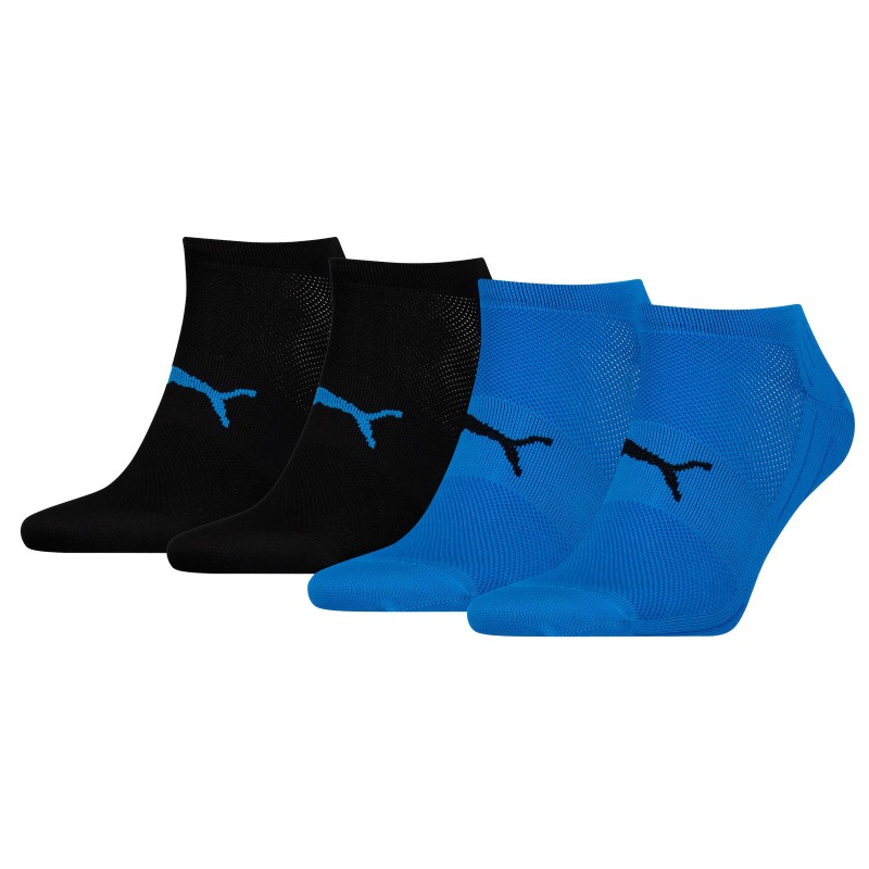  Pack de 2 pares de calcetines tobilleros livianos unisex Performance Train - azule y negro - PUMA 271003001-021 