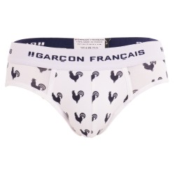  Slip coqs gaulois - GARÇON FRANÇAIS SLIP18-BLANC COQS 