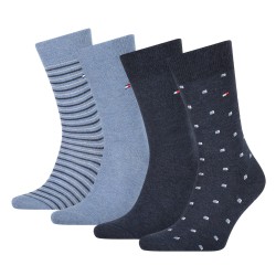  4-Pack Stretch Cotton Socks - jeans - TOMMY HILFIGER 100002214-003 