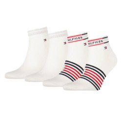  2er-Pack kurze Socken mit Breton-Streifen - weiß - TOMMY HILFIGER 100002212-001 