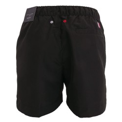  Short de bain mi-long à logo signature - noir - TOMMY HILFIGER UM0UM02060-BDS 