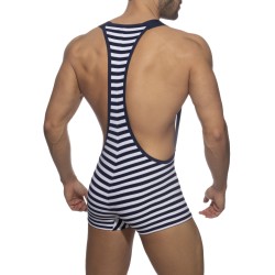  Singlet sailor velours - marine - ADDICTED AD943-C09 