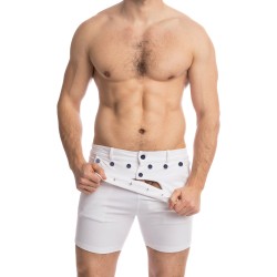  Matelot - Short Blanc - L'HOMME INVISIBLE HW159-MAT-002 