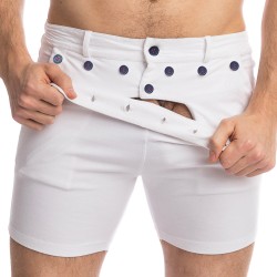  Matelot - Short Blanc - L'HOMME INVISIBLE HW159-MAT-002 