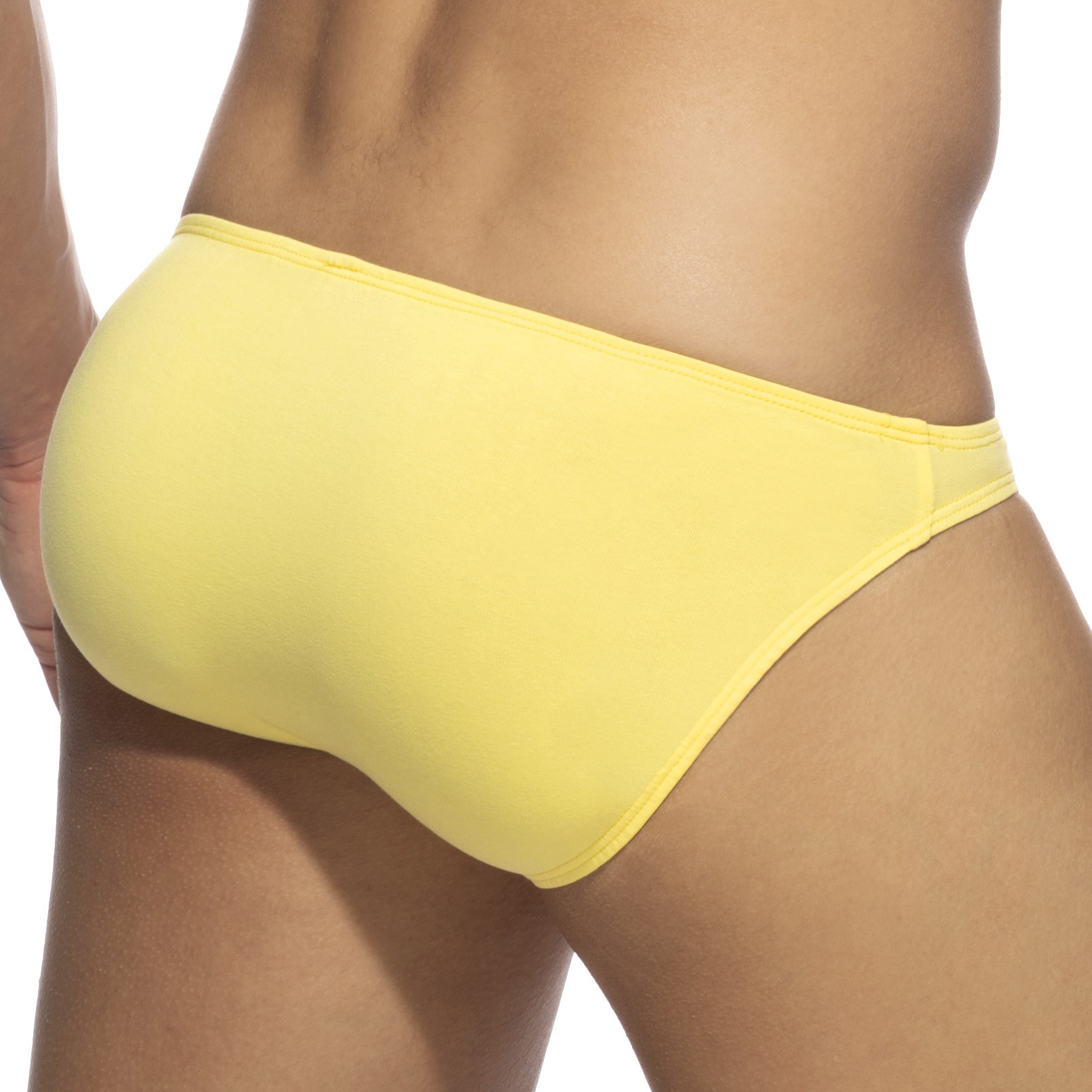 Pastel-yellow Cotton - bikini - ADDICTED : sale of Brief for men AD