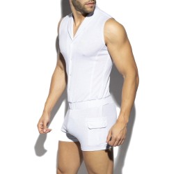  Sleeveless boysuit - blanc - ES COLLECTION SP257-C01 