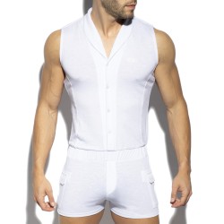  Sleeveless boysuit - blanc - ES COLLECTION SP257-C01 