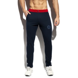  Pantalon PIQUE FIT - marine - ES COLLECTION SP244-C09 