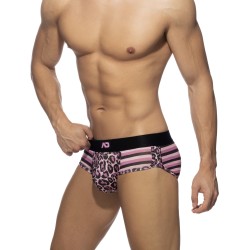  Slip LEO STRIPE - rose - ADDICTED AD978-C05 