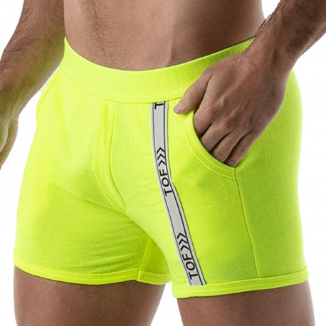  Short Neon Gym - jaune fluo - TOF PARIS TOF139JF 