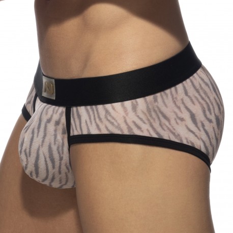  Slip Tiger Print - gris - ADDICTED AD972-C28 