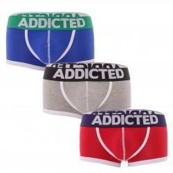 Lot de 3 boxers ADDICTED - ref :  AD302P 3 COLORS