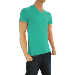 Short Sleeves of the brand EMINENCE - T-shirt menthe col V - Ref : 0314 4370