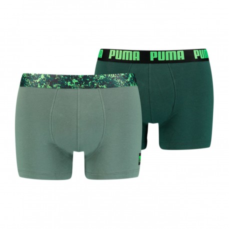 Lot de 2 boxeurs imprimé camouflage - vert - PUMA 701202499-004 Lot de 2 boxeurs imprimé camouflage - vert - PUMA 701202499-004