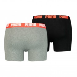  Boxer Basic - gris et noir (Lot de 2) - PUMA 521015001-305 