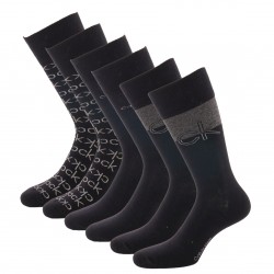  Lot de 3 paires de chaussettes avec logo - noir et gris - CALVIN KLEIN 100004543-001 