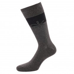  Lot de 3 paires de chaussettes avec logo - noir et gris - CALVIN KLEIN 100004543-002 