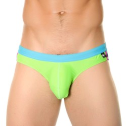 Badeschein der Marke ANDREW CHRISTIAN - Slip de bain Bikini NanoFit Neon - Ref : 7254 NEONG