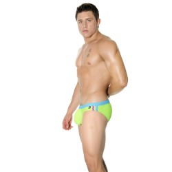 Slip de bain de la marque ANDREW CHRISTIAN - Mini slip de bain Bikini NanoFit Neon - Ref : 7254 NEONG