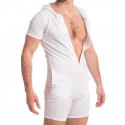  Hypnos - Hoodie Bodysuit White - L'HOMME INVISIBLE HW155-HYP-002 