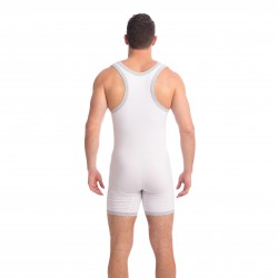  Hypnos - Slip'n Bodysuit Blanc - L'HOMME INVISIBLE HW157-HYP-002 