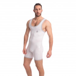  Hypnos - Slip'n Bodysuit Blanc - L'HOMME INVISIBLE HW157-HYP-002 