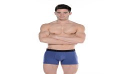 Boxershorts, Shorty der Marke HOM - Boxer Sunnydays bleu - Ref : 10138919 00BI