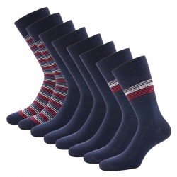  4-Pack Gift Box Stripe Socks - navy - TOMMY HILFIGER 701210548-001 
