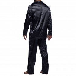  Pyjama Core Satin - noir - MODUS VIVENDI 21652-BLACK 