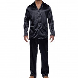 Core Satin - pigiama nero