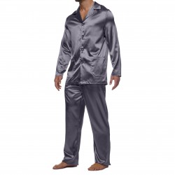  Pyjama Core Satin - gris - MODUS VIVENDI 21652-GREY 