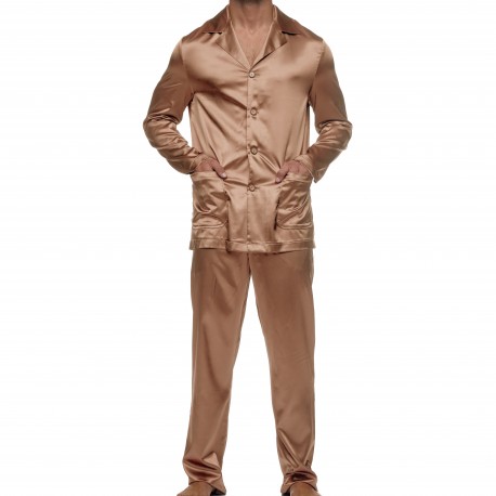  Pyjama Core Satin - marron - MODUS VIVENDI 21652-BROWN 