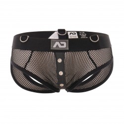 Slip del marchio AD FÉTISH - Slip Mesh mixed bottomless - Ref : ADF77 C10