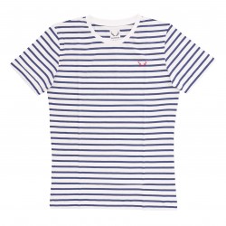  T-Shirt marin blanc - BLUEBUCK TS-WNS 