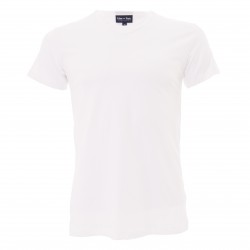  Tee-Shirt Uni col V blanc - EDEN PARK E351E60 001 