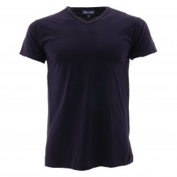  Tee-Shirt Uni col V noir - EDEN PARK E351E60 039 