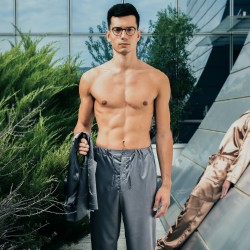  Pyjama Core Satin - gris - MODUS VIVENDI 21652-GREY 