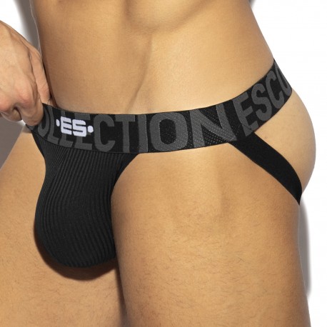  Jockstrap Recycled Rib - noir - ES COLLECTION UN494-C10 