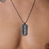  Necklace Razor Blade - ANDREW CHRISTIAN 8670-SIL 
