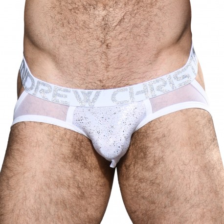  Jock Snow Sheer w/ Almost Naked - ANDREW CHRISTIAN 92249-WHTSL 