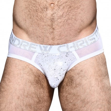  Brief Snow Sheer Arch w/ Almost Naked - ANDREW CHRISTIAN 92247-WHTSL 