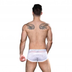  Boxer Snow Sheer w/ Almost Naked - ANDREW CHRISTIAN 92251-WHTSL 